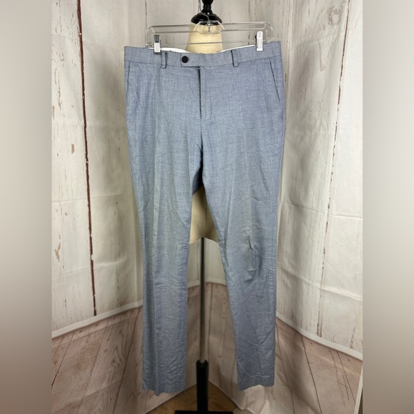 Frank & Oak Men’s Suit, Blue Blazer 42 + Pants 34x34 - Picture 4 of 10